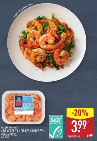 Promotion Exclusives de 38
Crevettes : Découvrez l'Offre incontournable