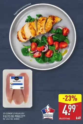 ST-CLÉMENT LE VOLAILLER® Filets de poulet 600 g