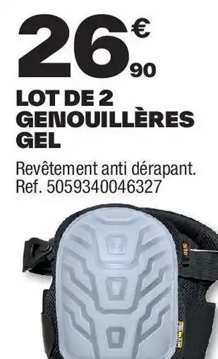 Lot de 2 genouillères gel