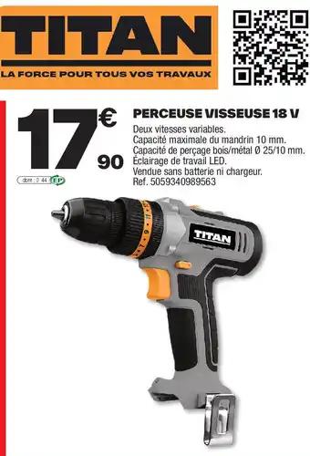 TITAN Perceuse visseuse 18 v