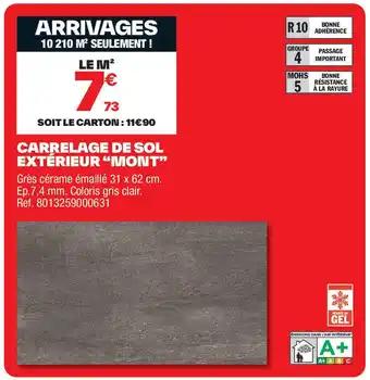 Promotion Exclusives de 9
Carrelage sol extérieur : Découvrez l'Offre incontournable