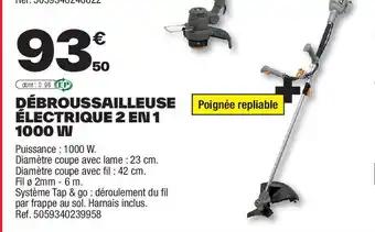 TITAN Débroussailleuse électrique 2 en 1