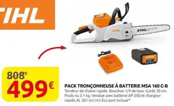 Promotion Exclusives de 7
            
        
        Tronçonneuse à batterie : Découvrez l'Offre incontournable