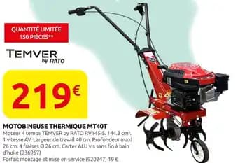 Promotion Exclusives de 23
            
        
        Motobineuse : Découvrez l'Offre incontournable