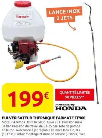Promotion Exclusives de 31
            
        
        Pulvérisateur : Découvrez l'Offre incontournable