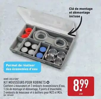 HOME CREATION® Kit mousseurs pour robinets