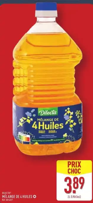 DILECTAⓇ Mélange de 4 huiles 2 l