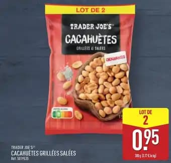 TRADER JOE'S® Cacahuètes grillées salées 300 g