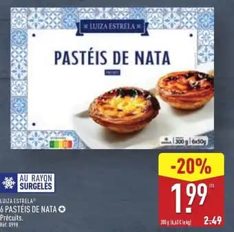 LUIZA ESTRELAⓇ 6 pastéis de nata 300 g
