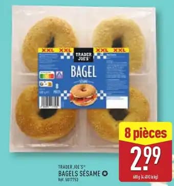 TRADER JOE'S® Bagels sésame 680 g