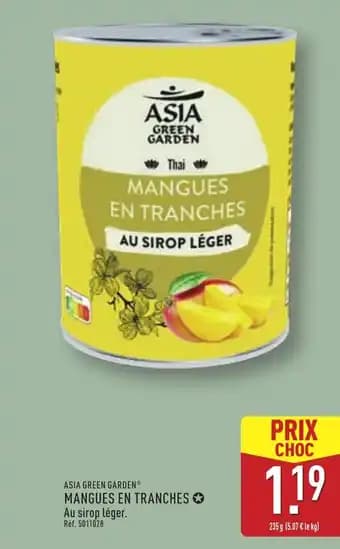 ASIA GREEN GARDEN® Mangues en tranches 235 g