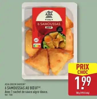 ASIA GREEN GARDEN® 6 samoussas au bœuf 200 g