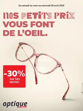 Promotion Exclusives de 1
Optique : Découvrez l'Offre incontournable