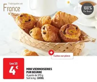 Promotion Exclusives de 12
Viennoiseries : Découvrez l'Offre incontournable