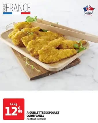 Aiguillettes de poulet corn flakes