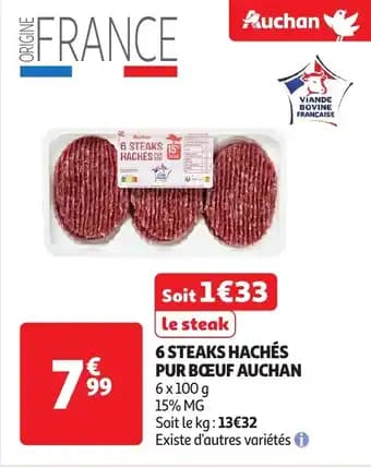Promotion Exclusives de 23
Steaks : Découvrez l'Offre incontournable