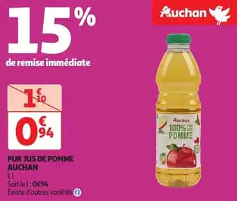 Promotion Exclusives de 9
Jus de pomme : Découvrez l'Offre incontournable