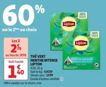 Promotion Exclusives de 2
Vert menthe : Découvrez l'Offre incontournable