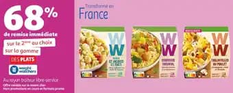 Sur la gamme des plats weight watcher