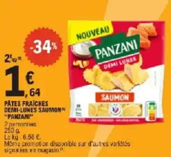 Pâtes fraiches demi-lunes saumon panzani 250 g
