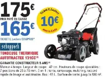 Promotion Exclusives de 94
            
        
        Tondeuse Thermique : Découvrez l'Offre incontournable