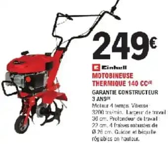 Promotion Exclusives de 9
            
        
        Motobineuse thermique : Découvrez l'Offre incontournable