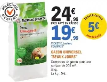 Gazon universel beaux jours 5 kg