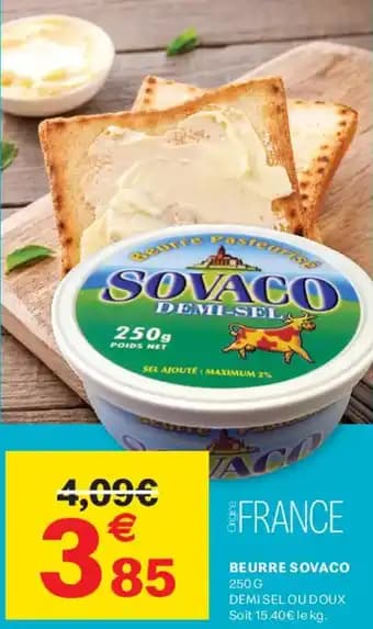 Beurre sovaco 250 g