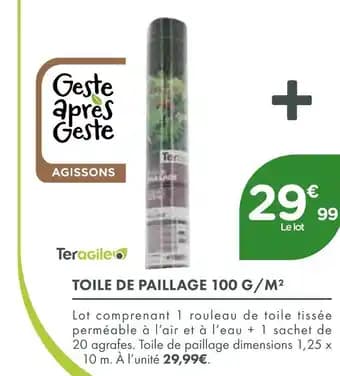 Promotion Exclusives de 8
            
        
        Toile de paillage : Découvrez l'Offre incontournable