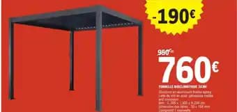 Tonnelle bioclimatique