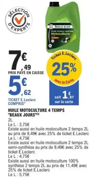 Promotion Exclusives de 9
Motoculture : Découvrez l'Offre incontournable