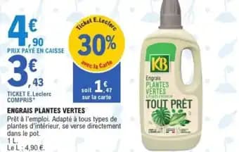 KB Engrais plantes vertes 1 l