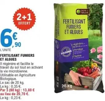 Promotion Exclusives de 11
Fertilisant : Découvrez l'Offre incontournable