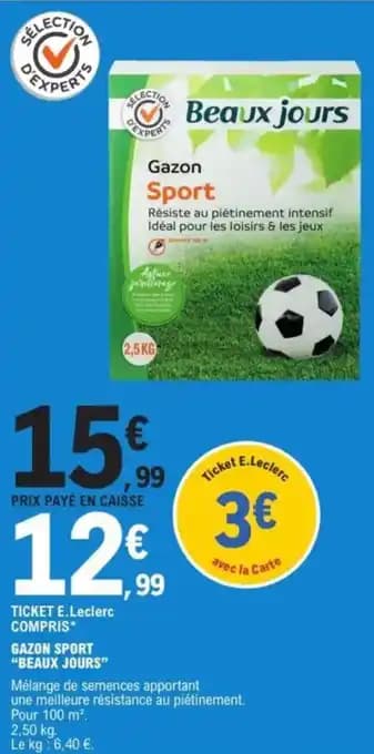 "BEAUX JOURS" Gazon sport