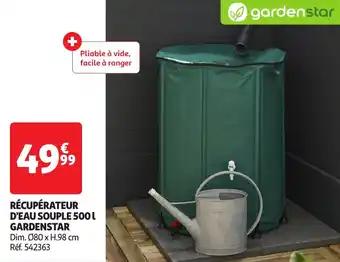 Récupérateur d'eau souple 500L gardenstar Ø80 x 98 cm