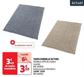 Tapis chenille actuel 50 x 80 cm