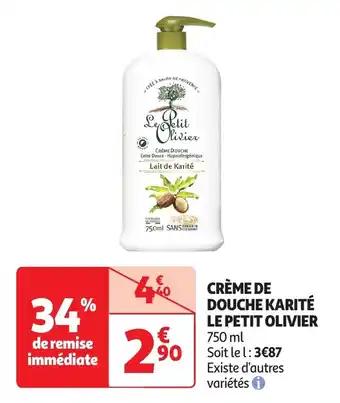 Crème de douche karité le petit olivier 750 ml