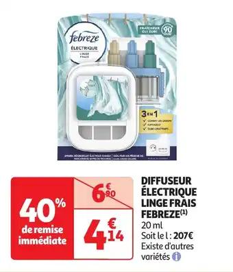 Diffuseur électrique linge frais febreze 20 ml