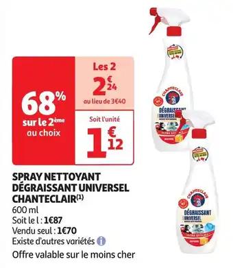 Spray nettoyant dégraissant universel chanteclair 600 ml