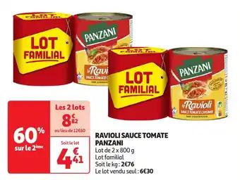 Ravioli sauce tomate panzani 800 g