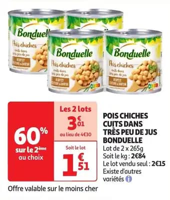 Promotion Exclusives de 15
Pois chiches : Découvrez l'Offre incontournable