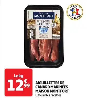 Aiguillettes de canard marinées maison montfort