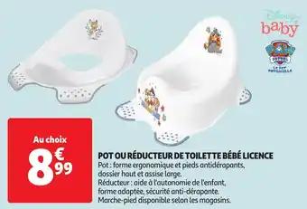 Pot ou réducteur de toilette bébé licence