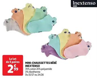 Mini-chaussettes bébé inextenso