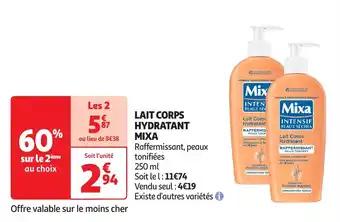 Promotion Exclusives de 1
Lait corps hydratant : Découvrez l'Offre incontournable