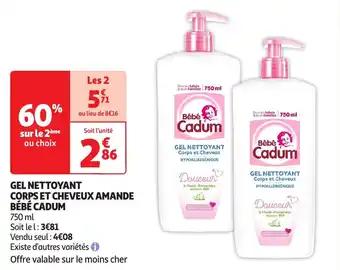Promotion Exclusives de 15
Cadum : Découvrez l'Offre incontournable