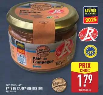 PAYS GOURMAND® Paté de campagne breton 100 g