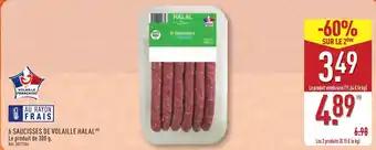 6 saucisses de volaille halal