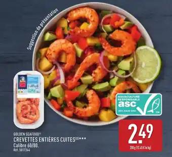 GOLDEN SEAFOOD® Crevettes entières cuites 200 g