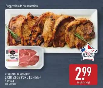 ST-CLÉMENT LE BOUCHERⓇ 2 côtes de porc échine 300 g
